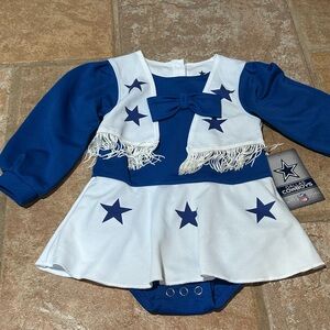 NFL Dallas Cowboys Cheer Cheerleader Dress - toddler 12m NWT